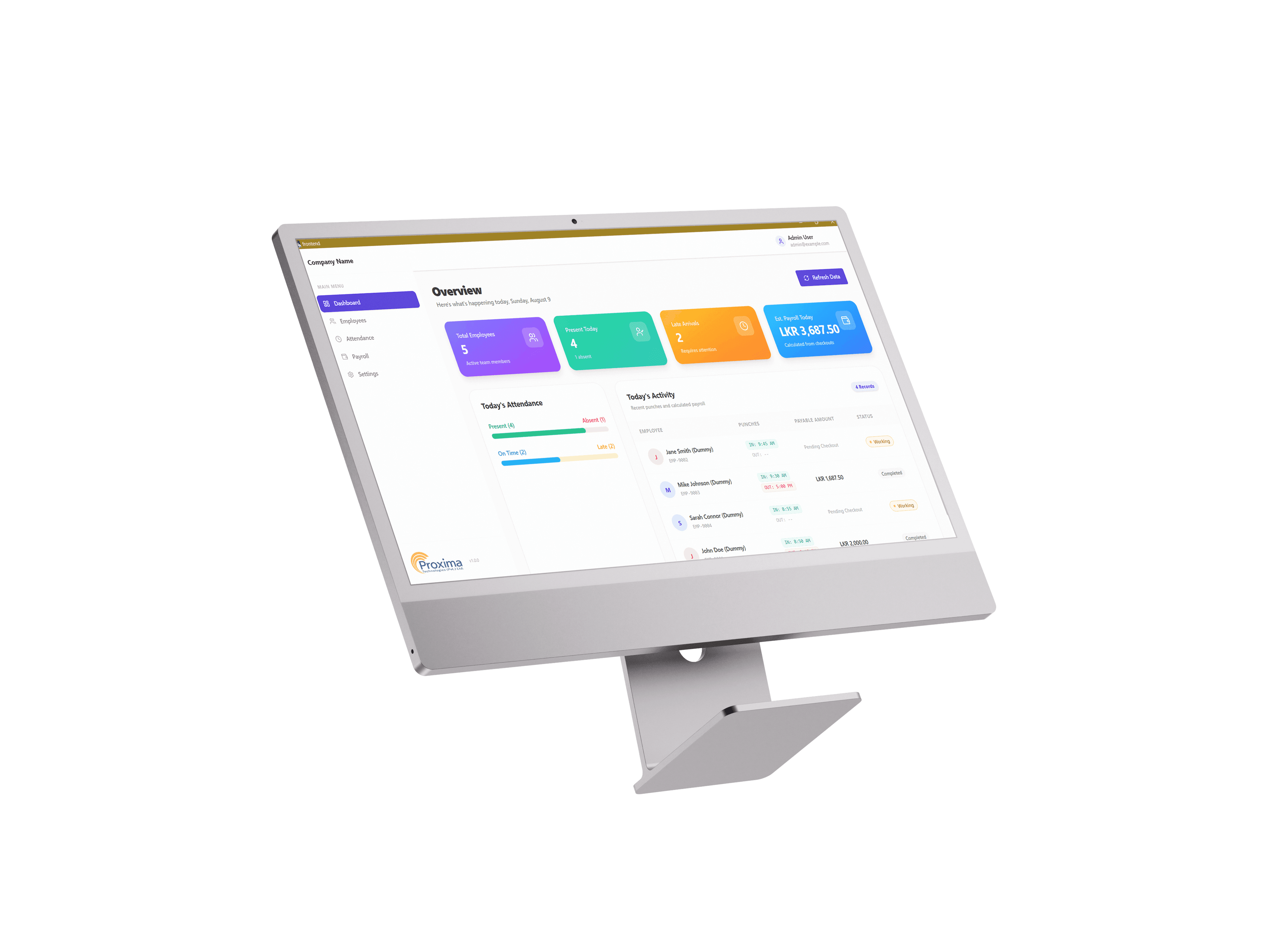 Employee Payroll & Attendance System